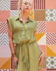 VILLA BELTED DRESS